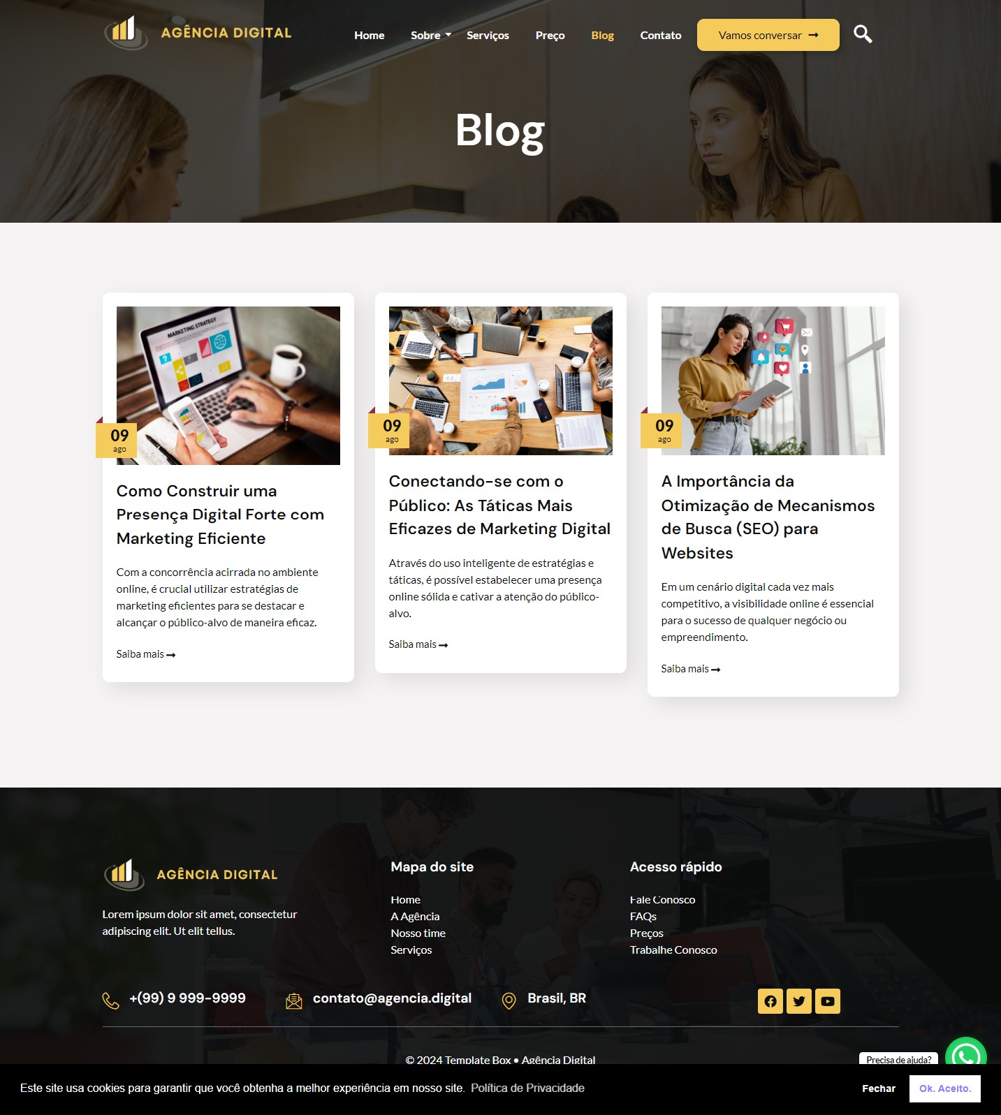 Site completo para Agência Digital - Fácil instalação e personalização - Imagem 4